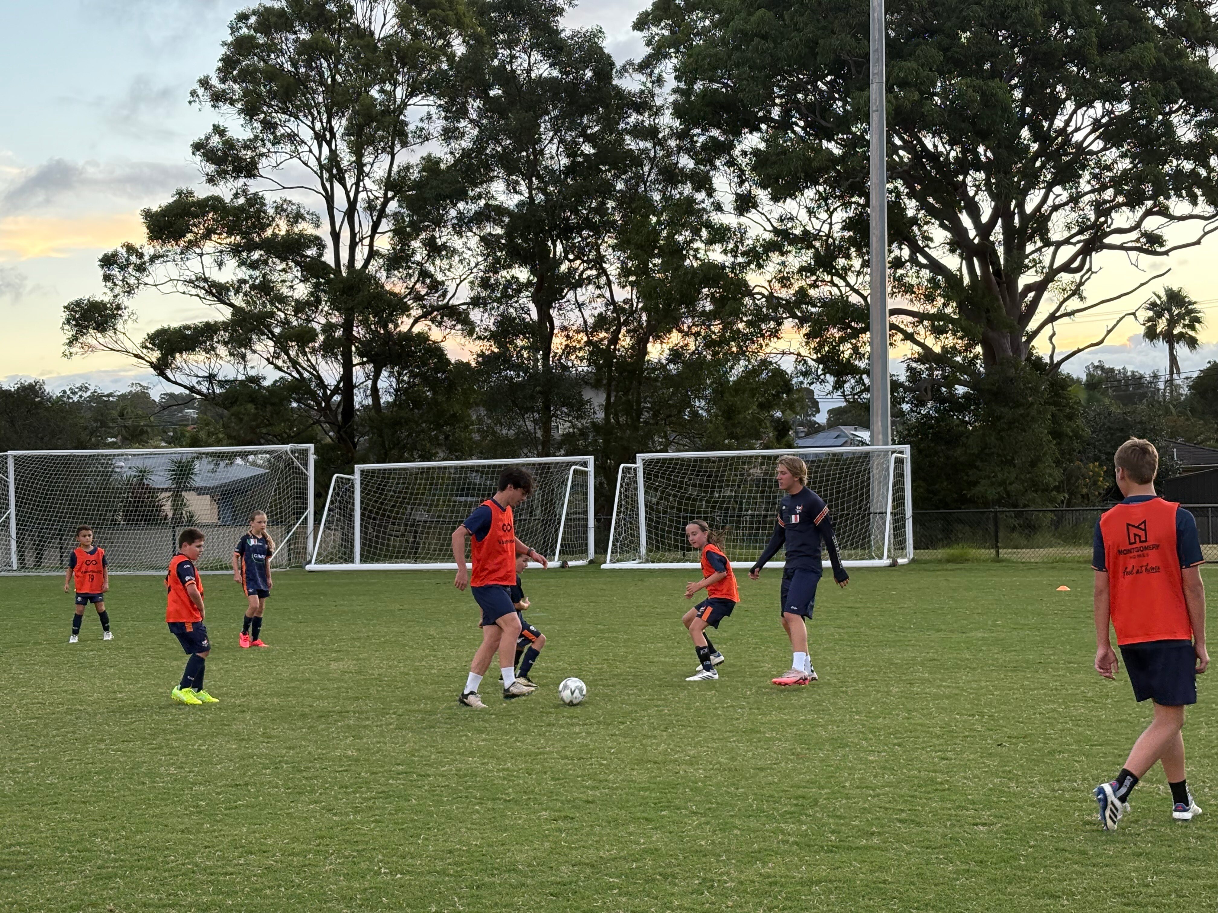 Valentine FC coaching session