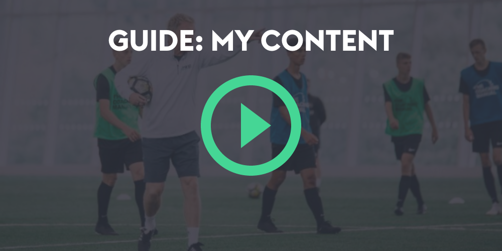 My Content video guide